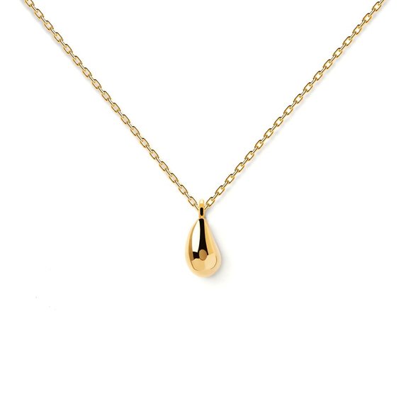 Zales Gold and Silver Necklace with Teardrop Pendant - Picture 7 of 7